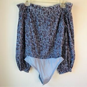 NWT Free People Intimately Free Smocked Bodysuit